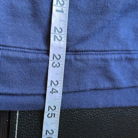 Lilly Pulitzer Skipper Popover Solid Navy Blue Pullover Half Zip Sz XS - Picture 9 of 10